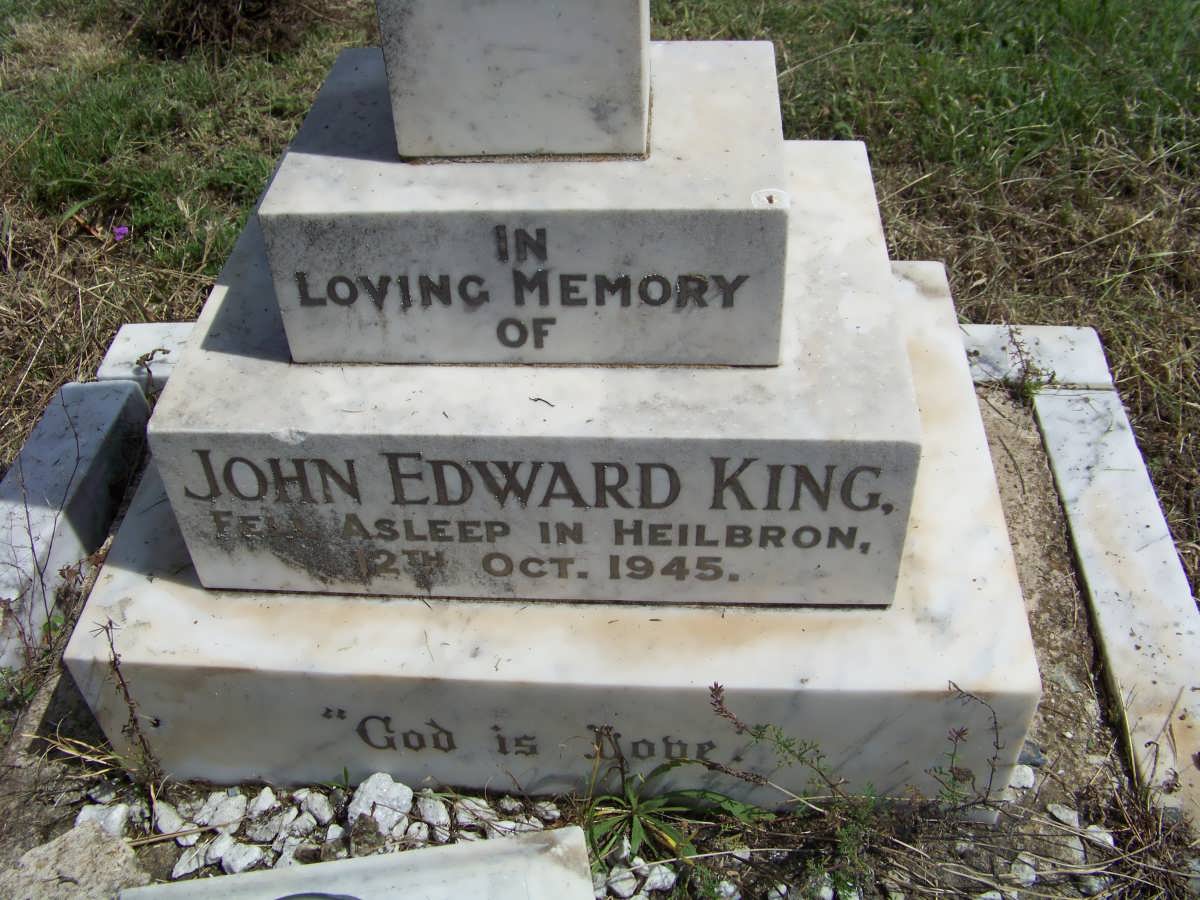 KING John Edward -1945