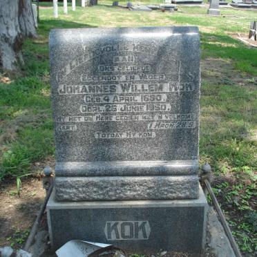 KOK Johannes Willem 1890-1950