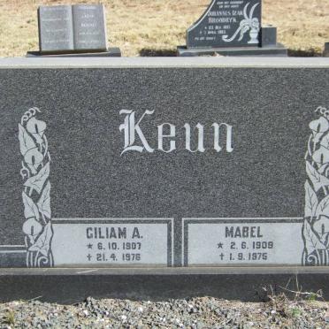 KEUN Giliam A. 1907-1976 &amp; Mabel 1909-1975