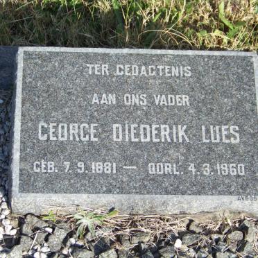 LUES George Diederik 1881-1960
