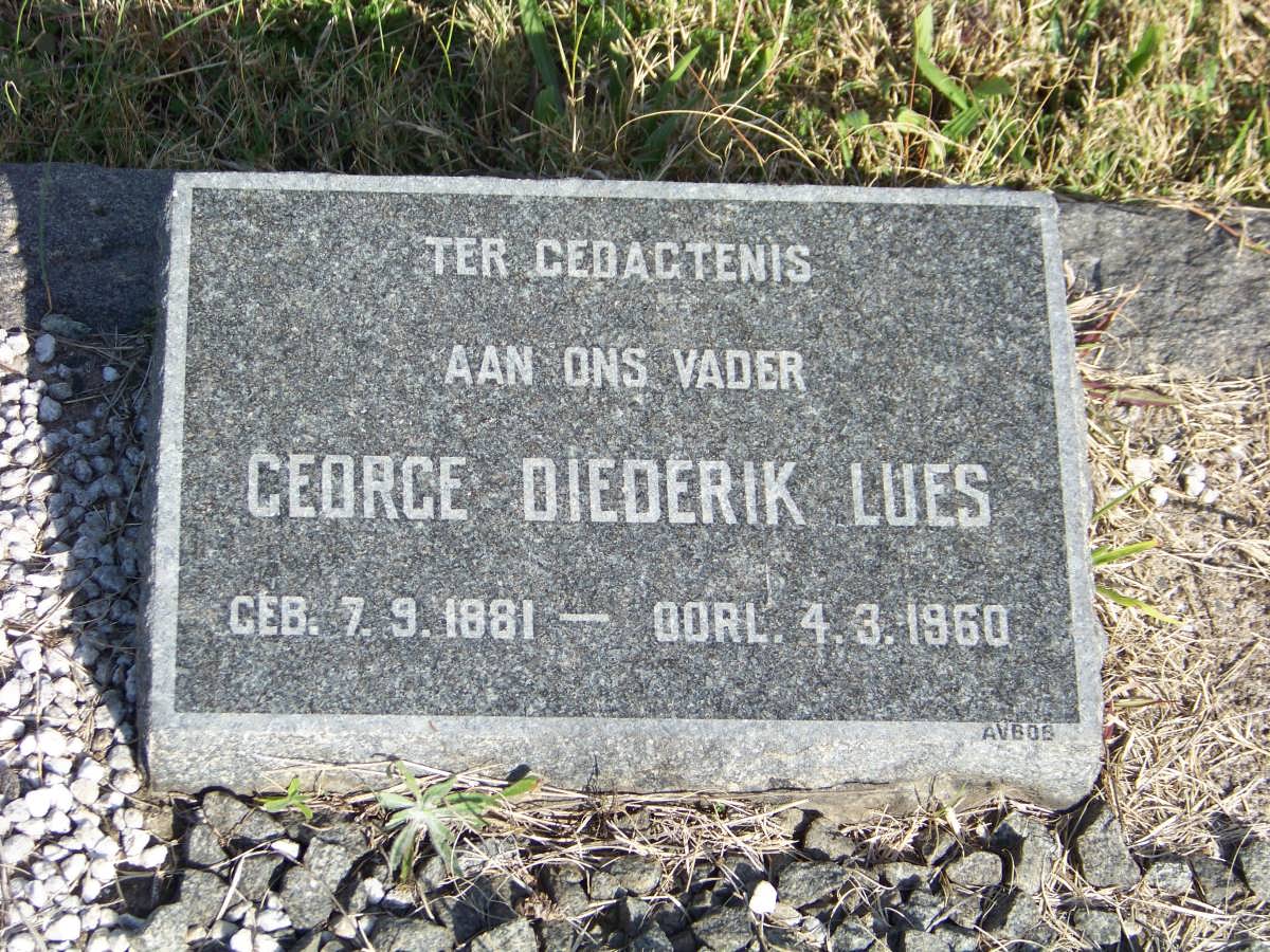 LUES George Diederik 1881-1960