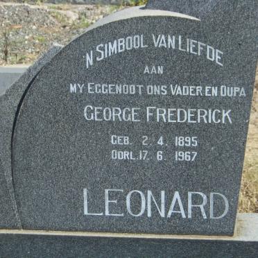 LEONARD George Frederick 1895-1967