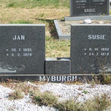 MYBURGH Jan 1895-1978 &amp; Susie 1892-1978