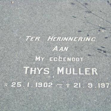 MÜLLER Thys 1902-1978
