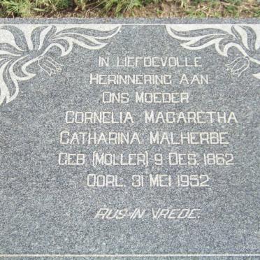MALHERBE Cornelia Magaretha Catharina nee MOLLER 1862-1952