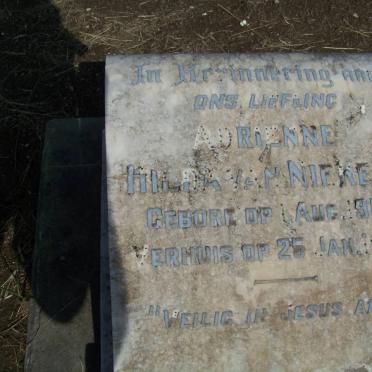 NIEKERK Adrienne Hilda, van 1919-1928