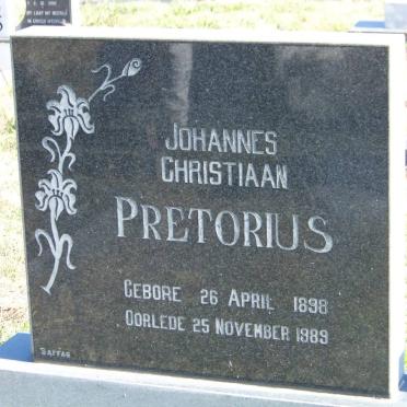 PRETORIUS Johannes Christiaan 1898-1989