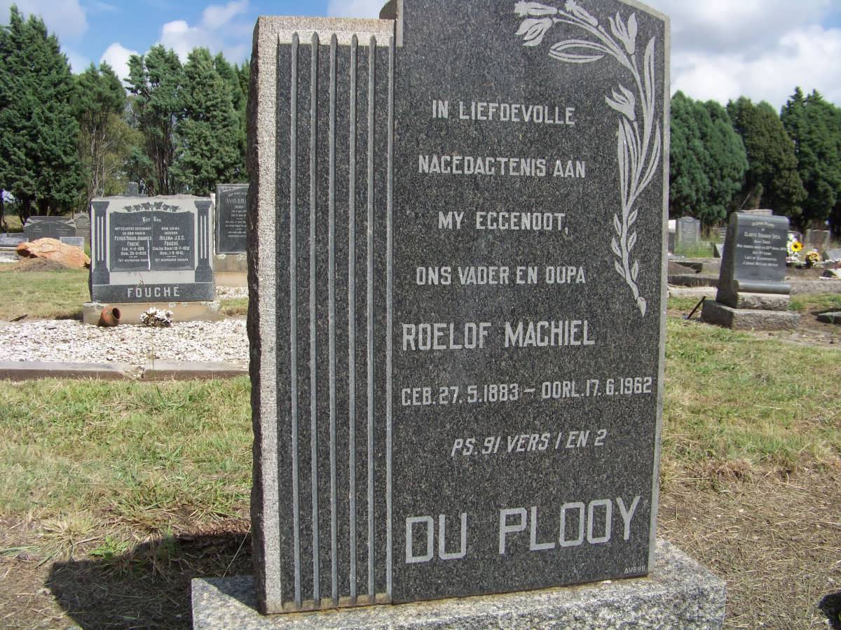 PLOOY Roelof Machiel, du 1883-1962