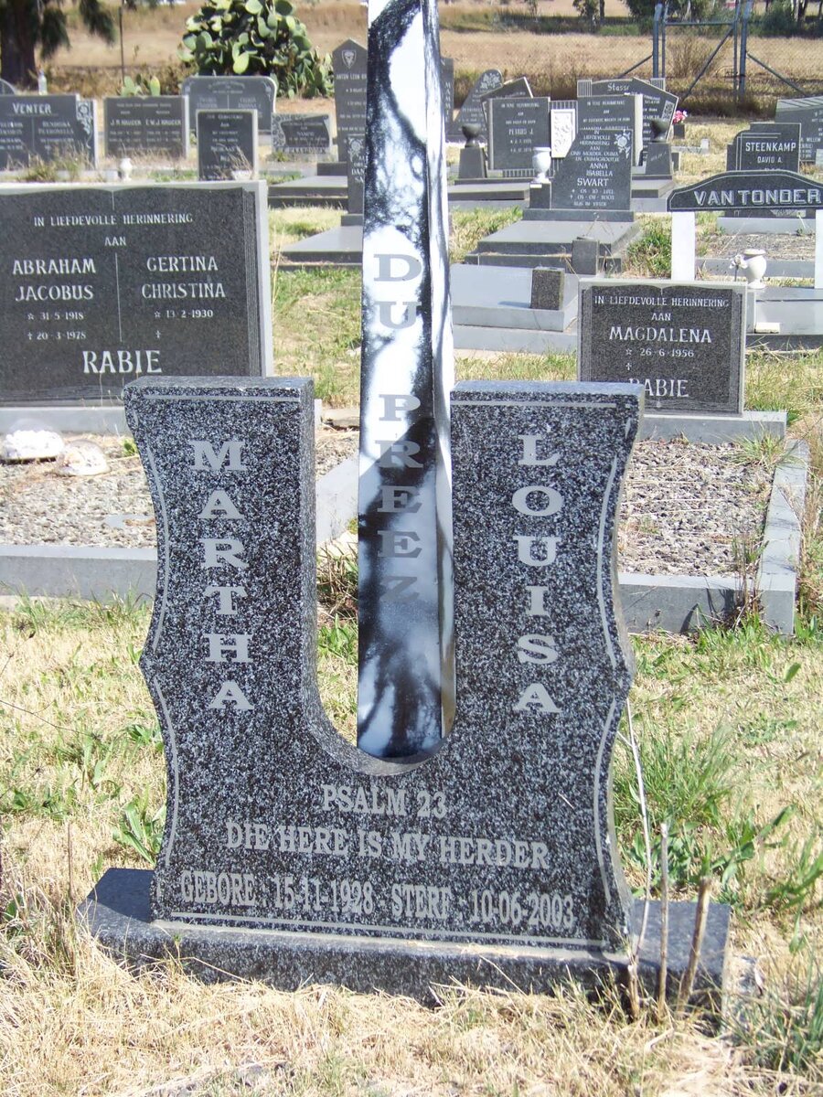 PREEZ Martha Louisa, du 1928-2003