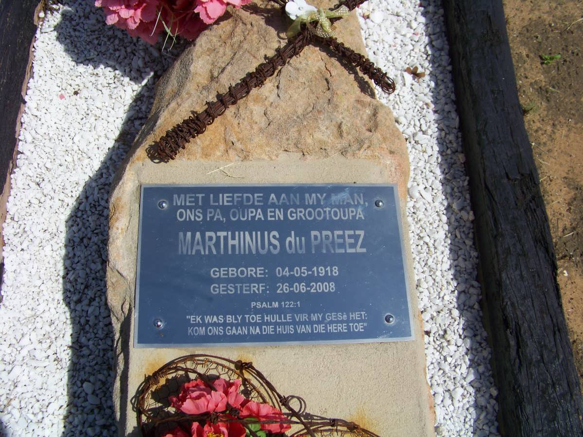 PREEZ Marthinus, du 1918-2008