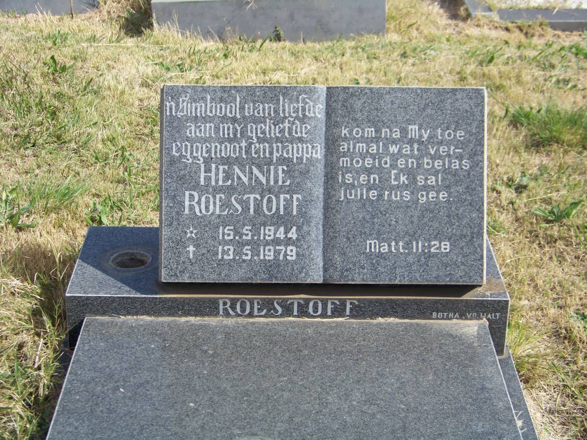 ROESTOFF Hennie 1944-1979