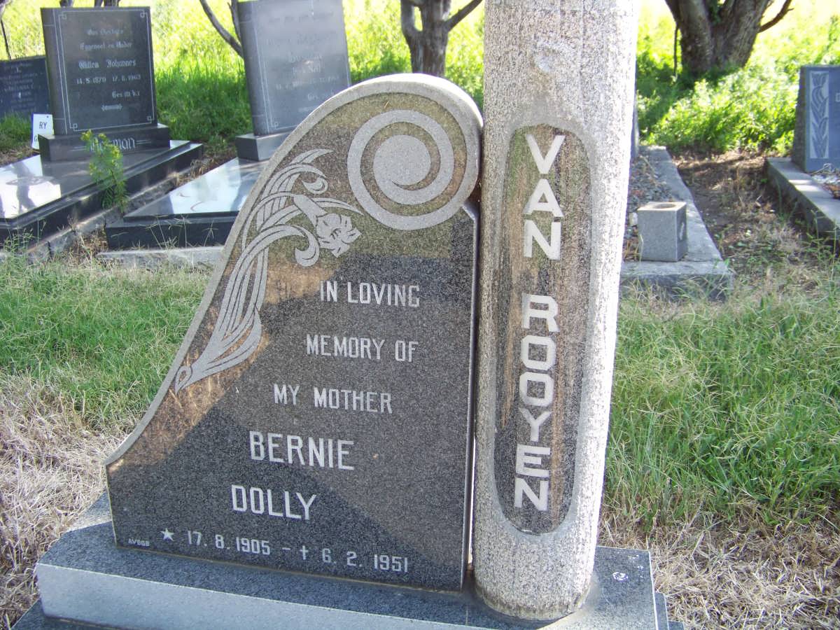 ROOYEN Bernie Dolly, van 1905-1951