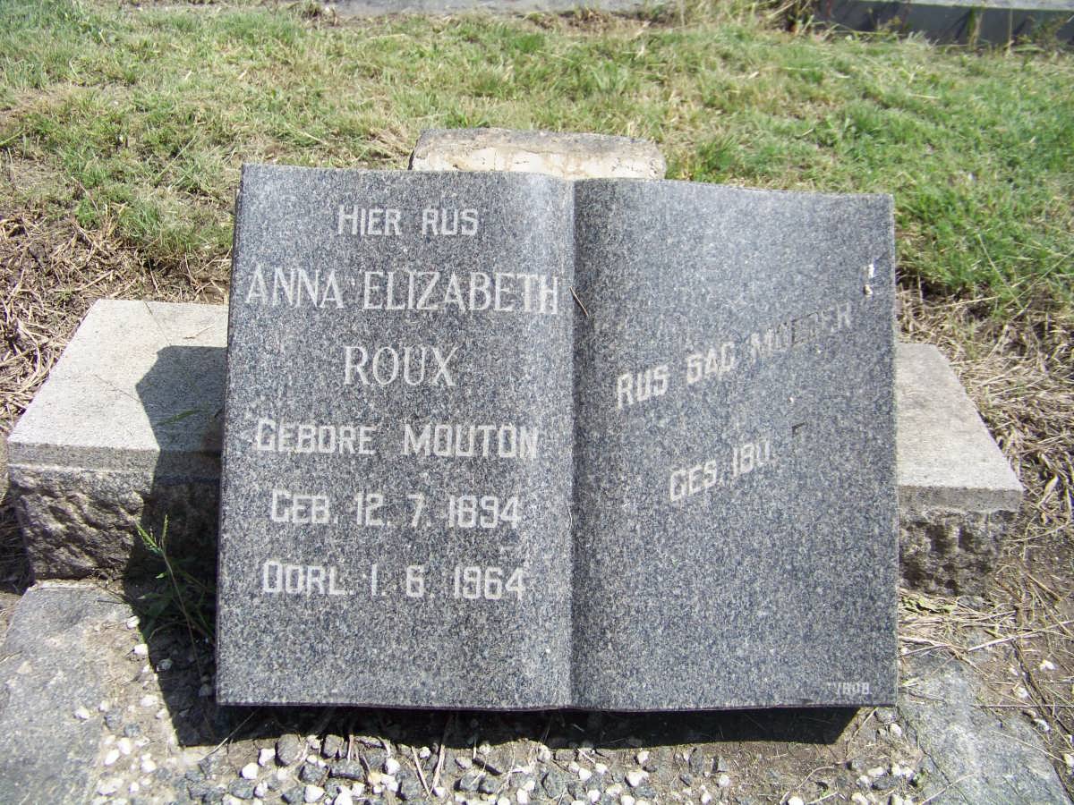 ROUX Anna Elizabeth nee MOUTON 1894-1964