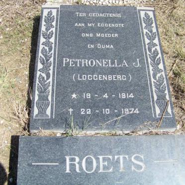 ROETS Petronella J. nee LOGGENBERG 1914-1974
