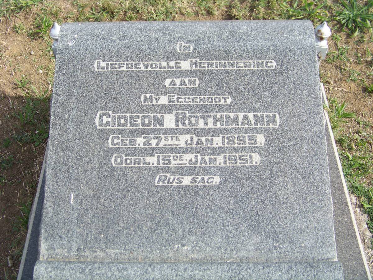 ROTHMANN Gideon 1895-1951