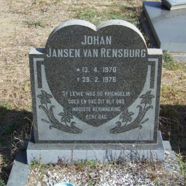RENSBURG Johan, Jansen van 1970-1976