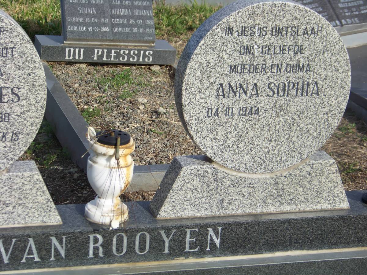 ROOYEN Anna Sophia, van 1944-