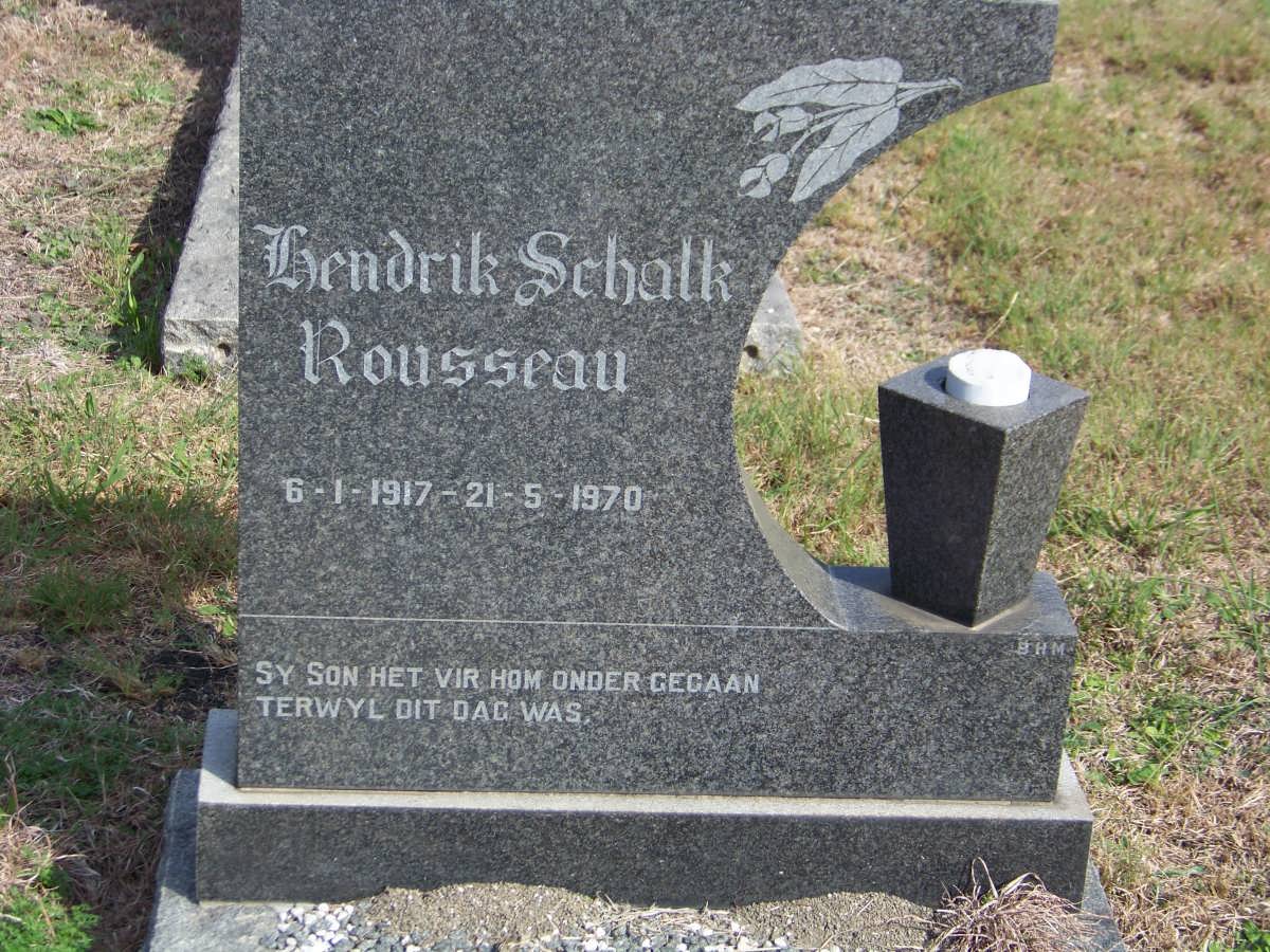 ROUSSEAU Hendrik Schalk 1917-1970