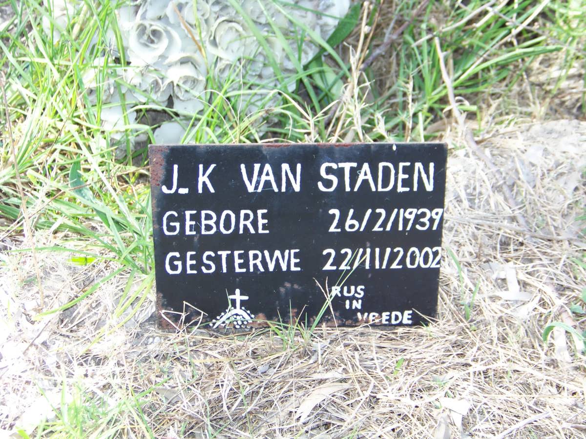 STADEN J.K., van 1939-2002