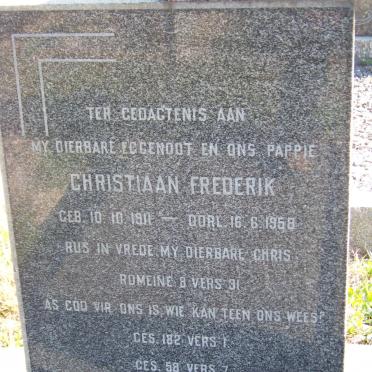 SCHOEMAN Christiaan Frederik 1911-1958