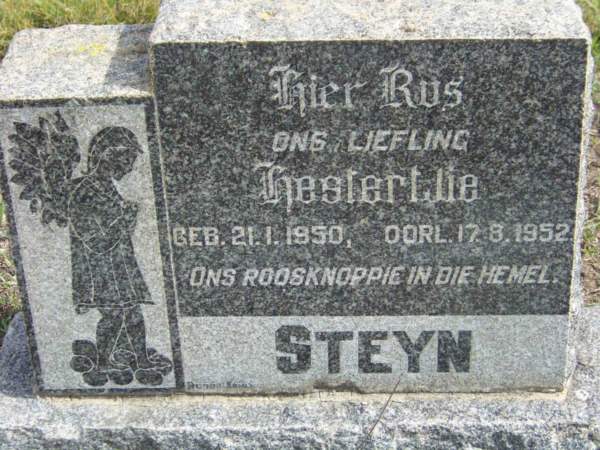 STEYN Hestertjie 1950-1952