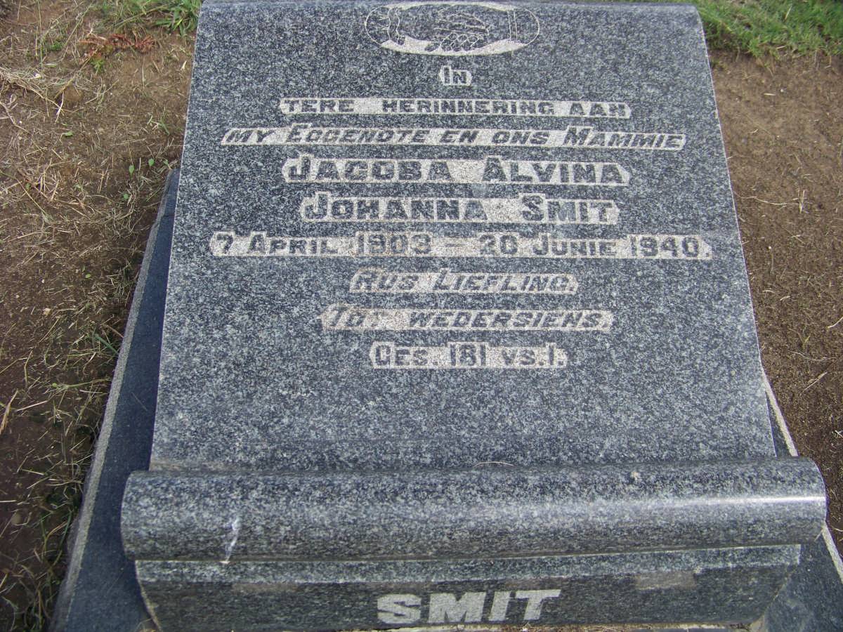 SMIT Jacoba Alvina Johanna 1903-1940