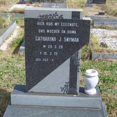 SNYMAN Catharina J. 1928-1979