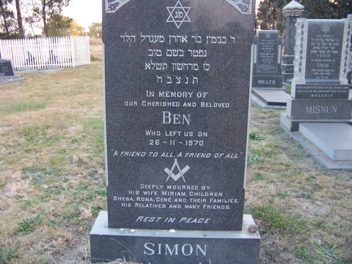 SIMON Ben -1970