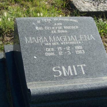 SMIT Jacobus Alwyn 1896-1956 &amp; Maria Magdalena VAN DER WESTHUIZEN 1901-1963