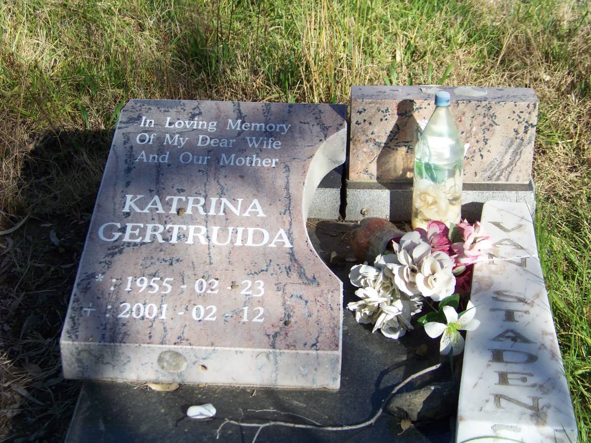 STADEN Katrina Gertruida, van 1955-2001