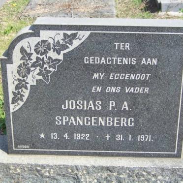 SPANGENBERG Josias P.A. 1922-1971