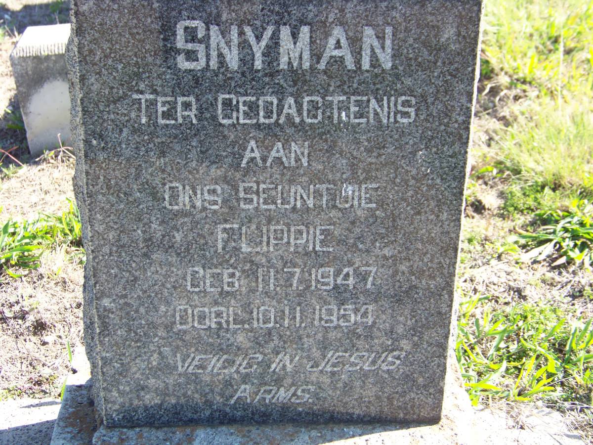 SNYMAN Flippie 1947-1954