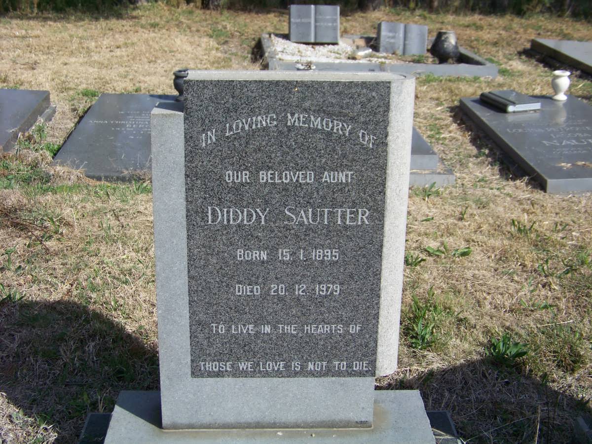 SAUTTER Diddy 1895-1979