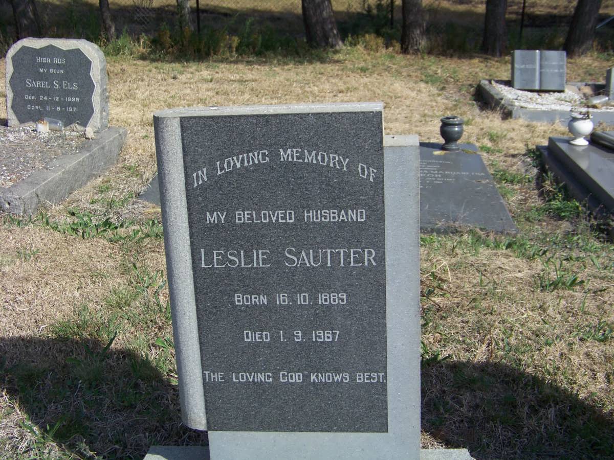 SAUTTER Leslie 1889-1967