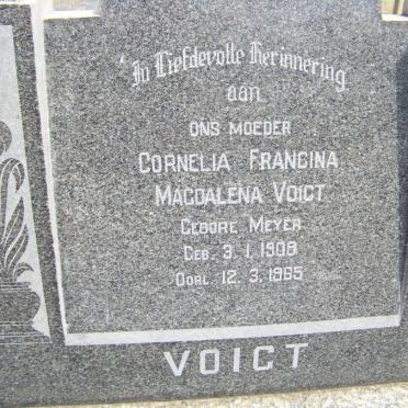VOIGT Cornelia Francina Magdalena nee MEYER 1908-1965