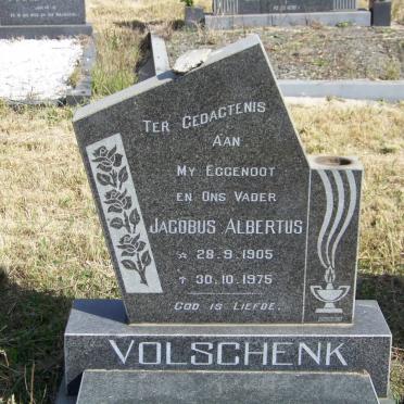 VOLSCHENK Jacobus Albertus 1905-1975