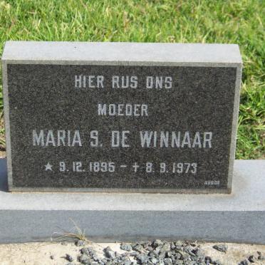 WINNAAR Maria S., de 1895-1973