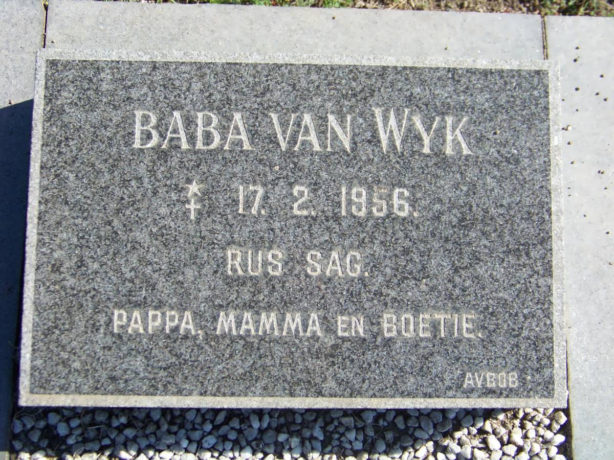 WYK Baba, van 1956-1956