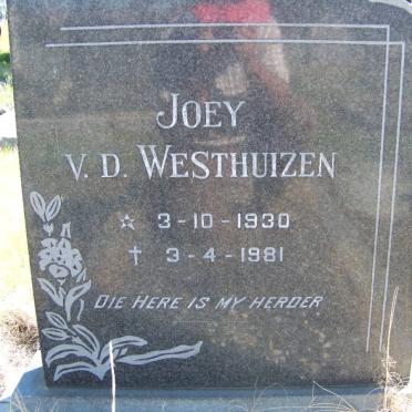WESTHUIZEN Joey, v.d. 1930-1981