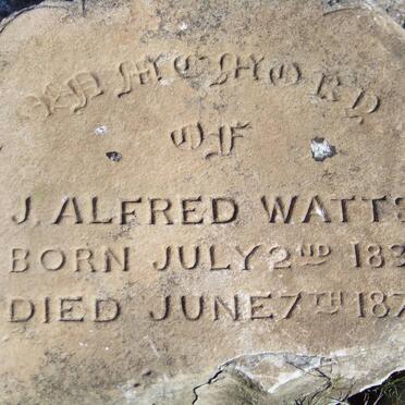 WATTS J. Alfred 1831-1874