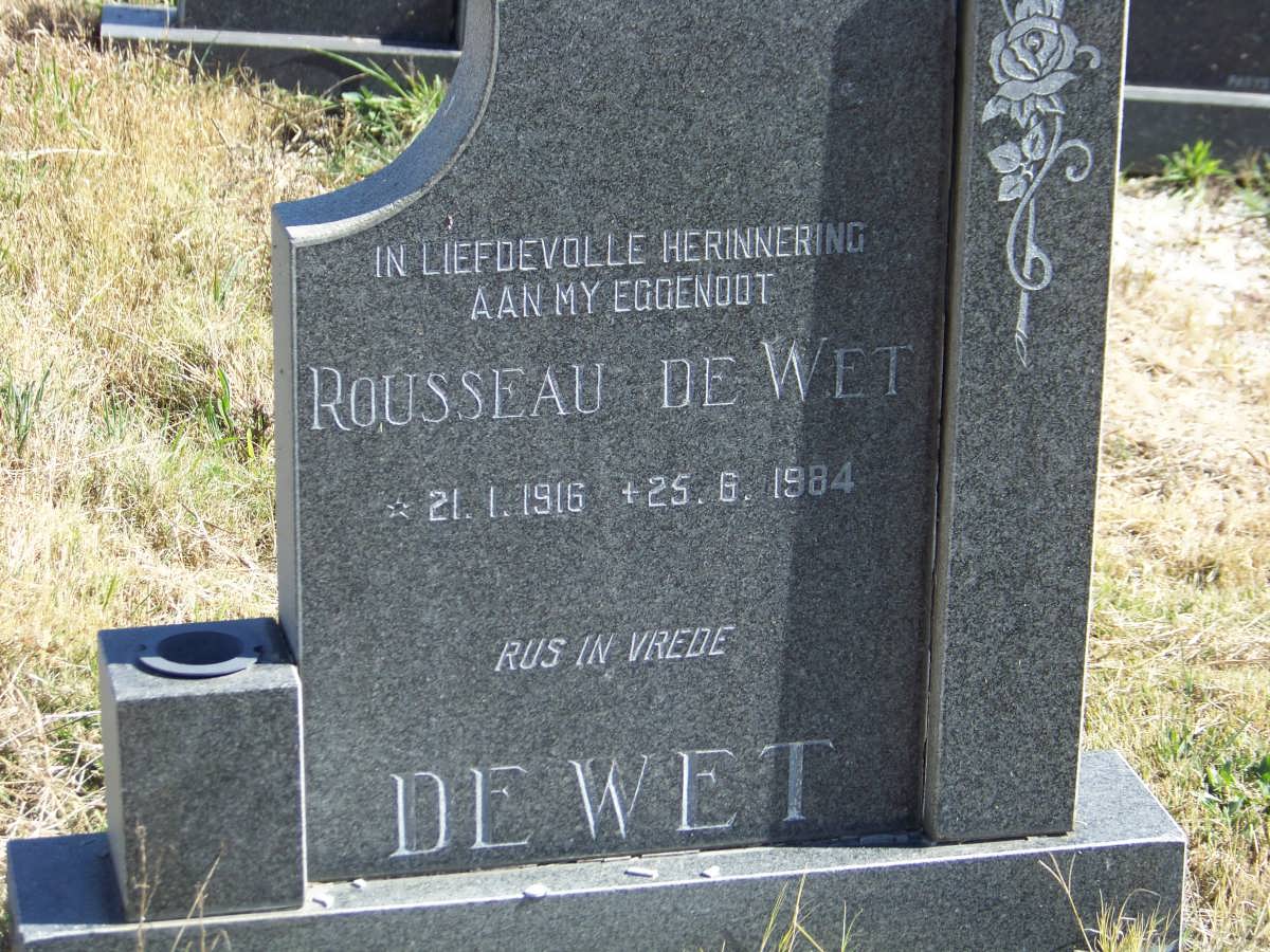 WET Rousseau, de 1916-1984