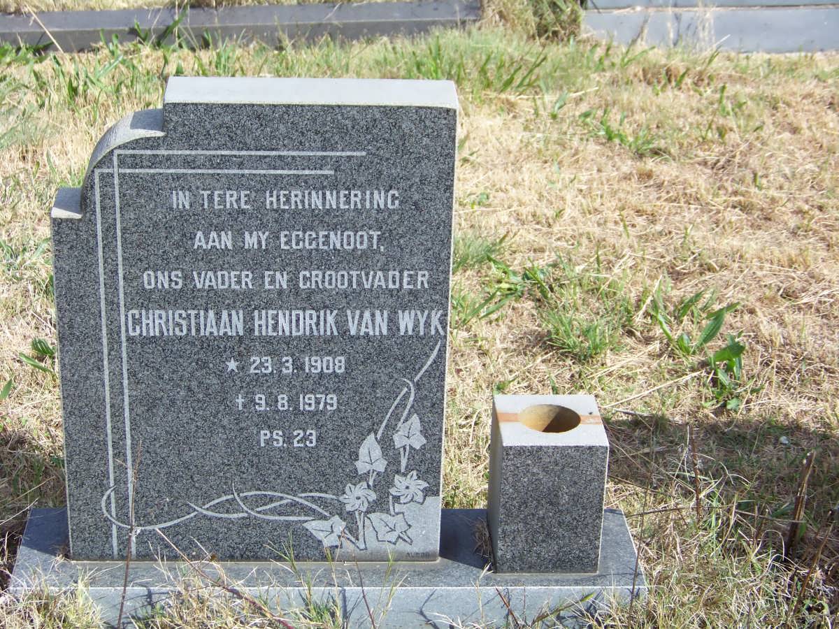 WYK Christiaan Hendrik, van 1908-1979