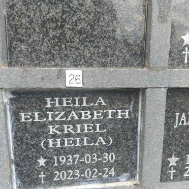 KRIEL Heila Elizabeth 1937-2023