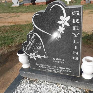 GREYLING Sakkie 1941-2015