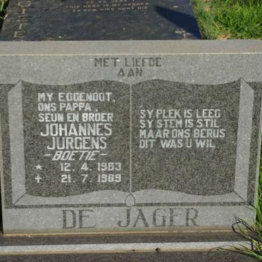JAGER Johannes Jurgens, de 1963-1989