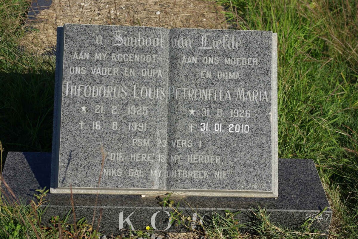KOK Theodorus Louis 1925-1991 &amp; Petronella Maria 1926-2010