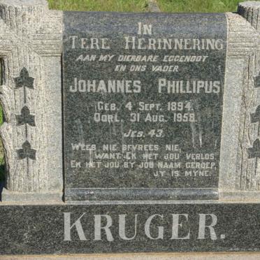 KRUGER Johannes Phillipus 1894-1958