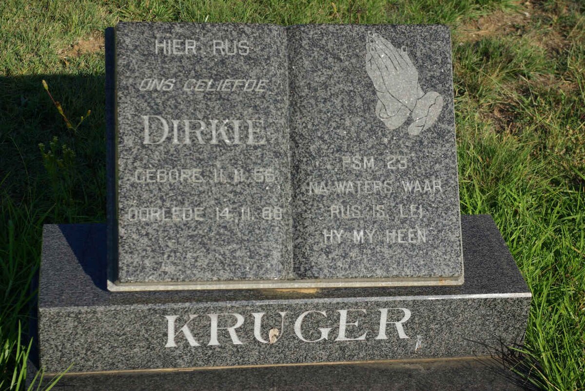 KRUGER Dirkie 1956-1988