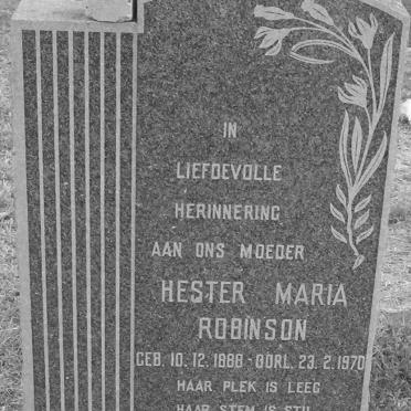 ROBINSON Hester Maria 1888-1970