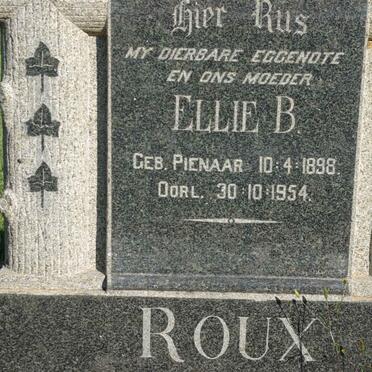 ROUX Ellie B. nee PIENAAR 1898-1954
